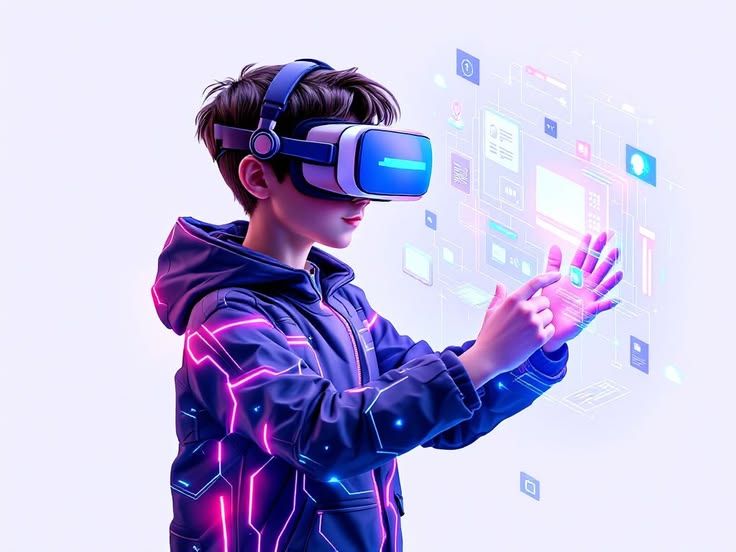 Young African coder building in mixed reality at TechRise Africa Kids Bootcamp